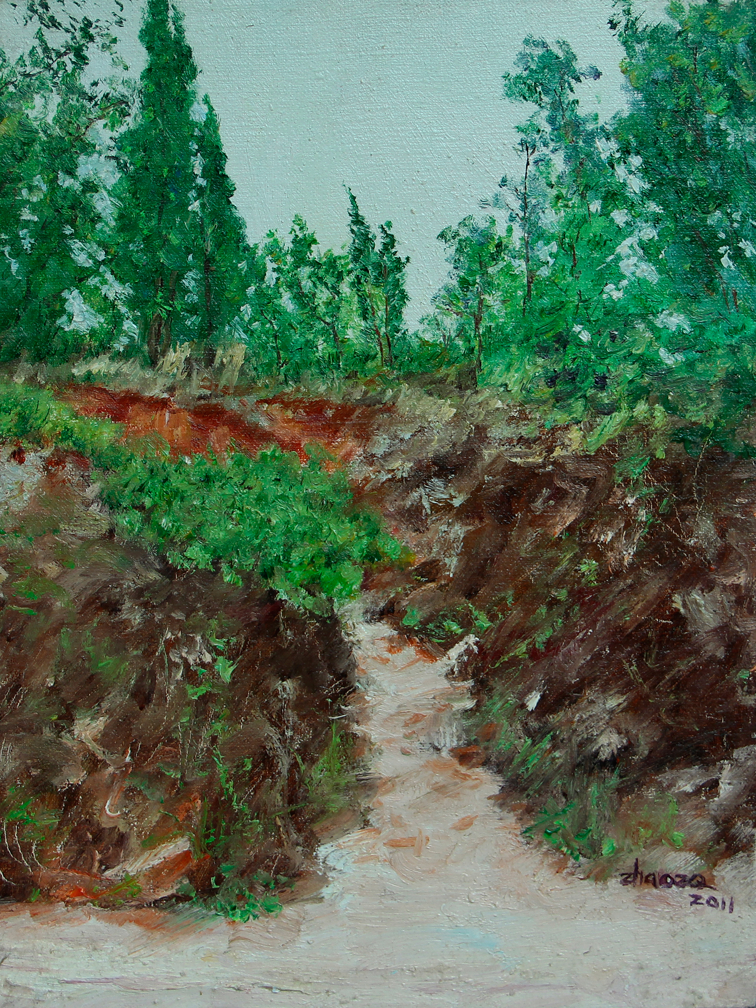 山路_布面油画_油画_宝甄网