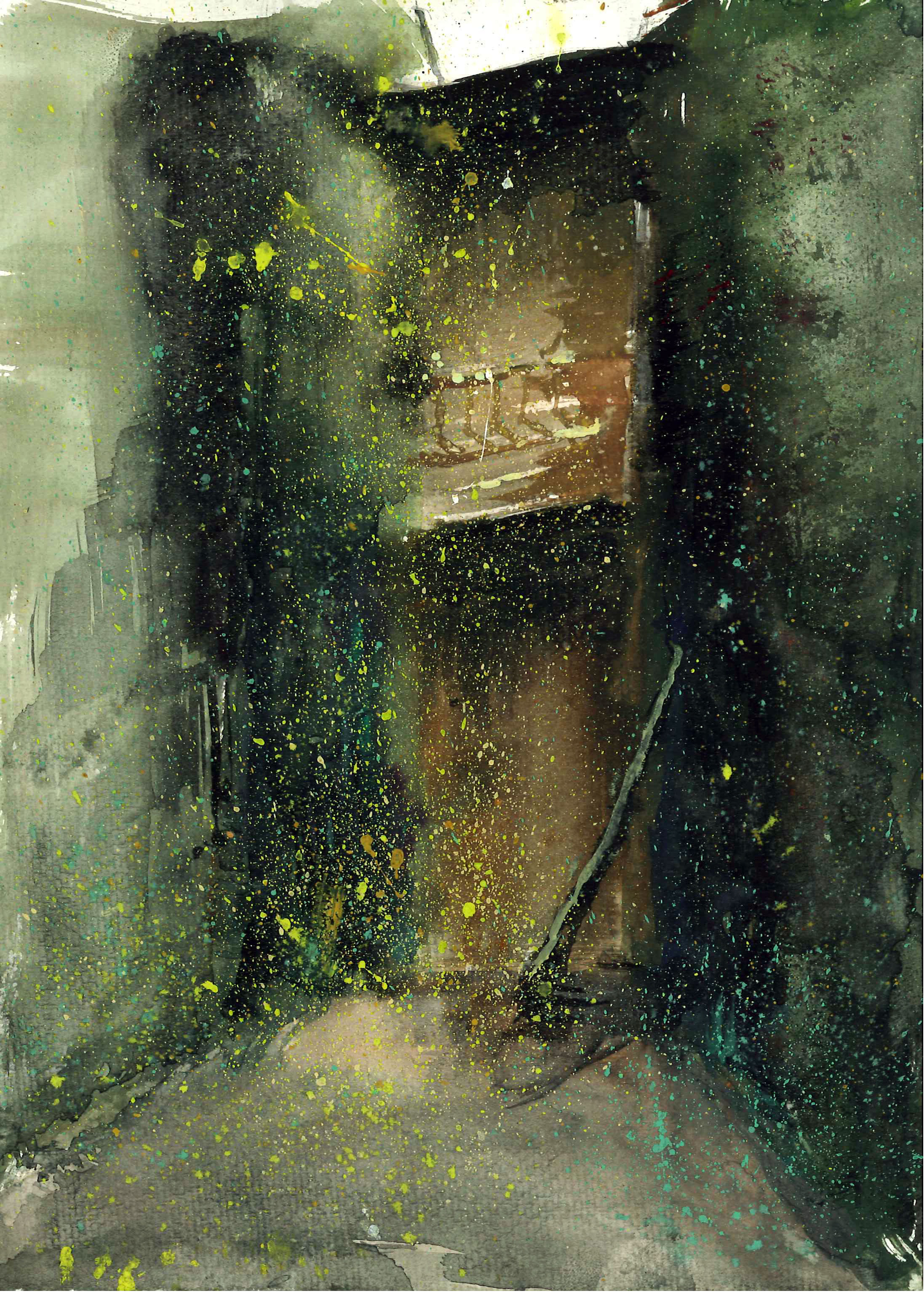 雾_纸本综合材料_水彩_宝甄网