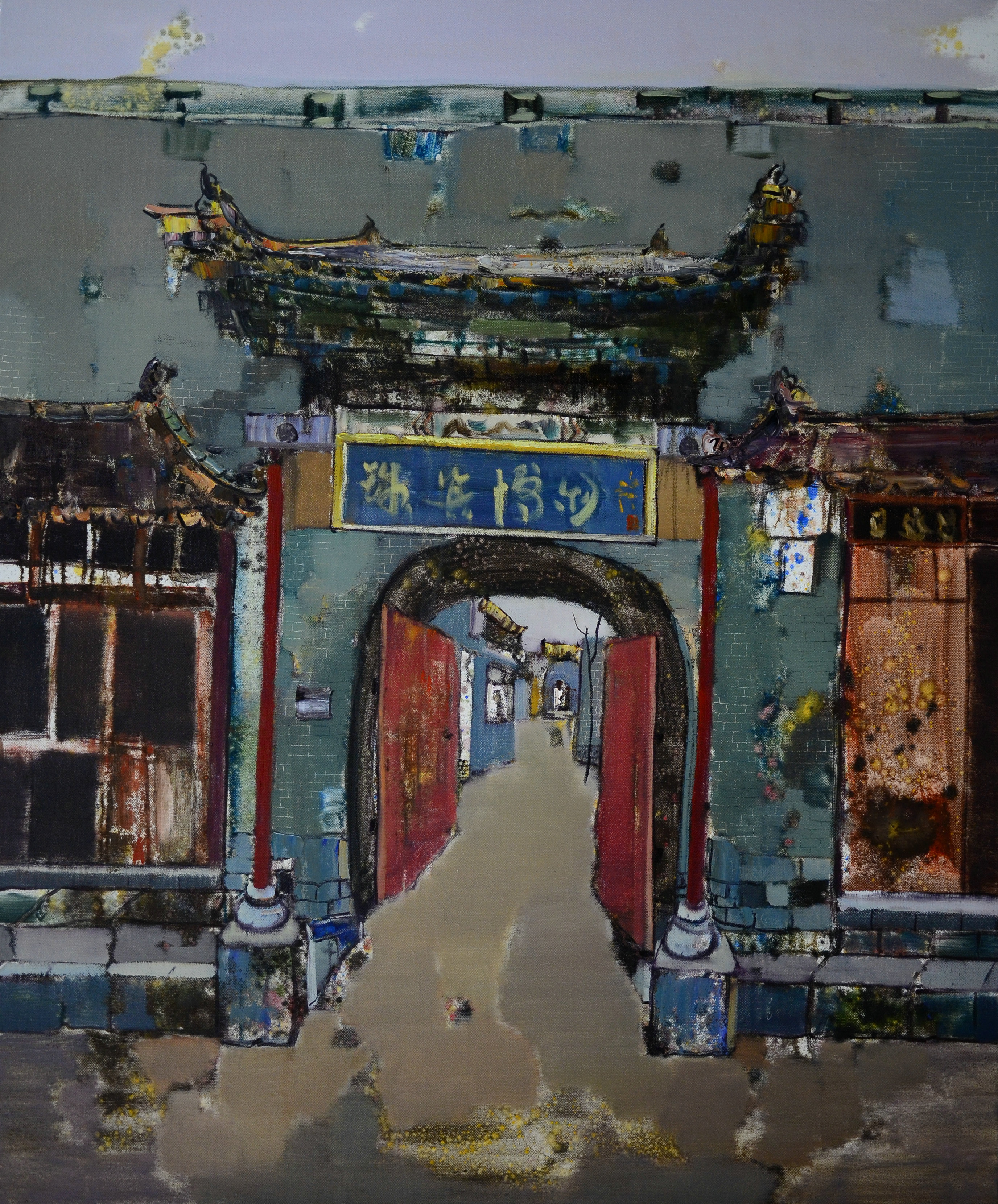 门_布面油画_油画_宝甄网