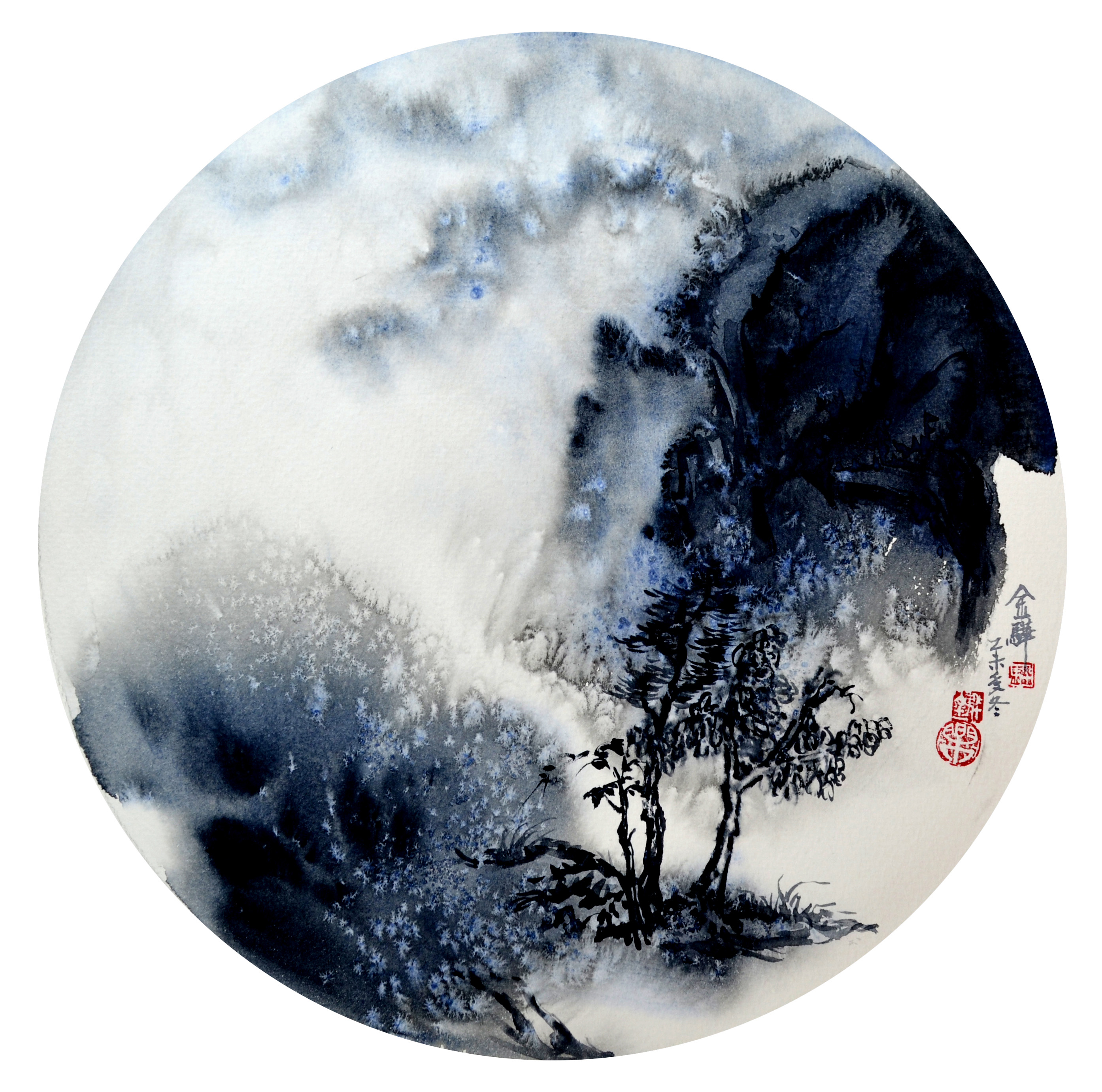 心梦仙境圆形小品系列三_水彩_宝甄网