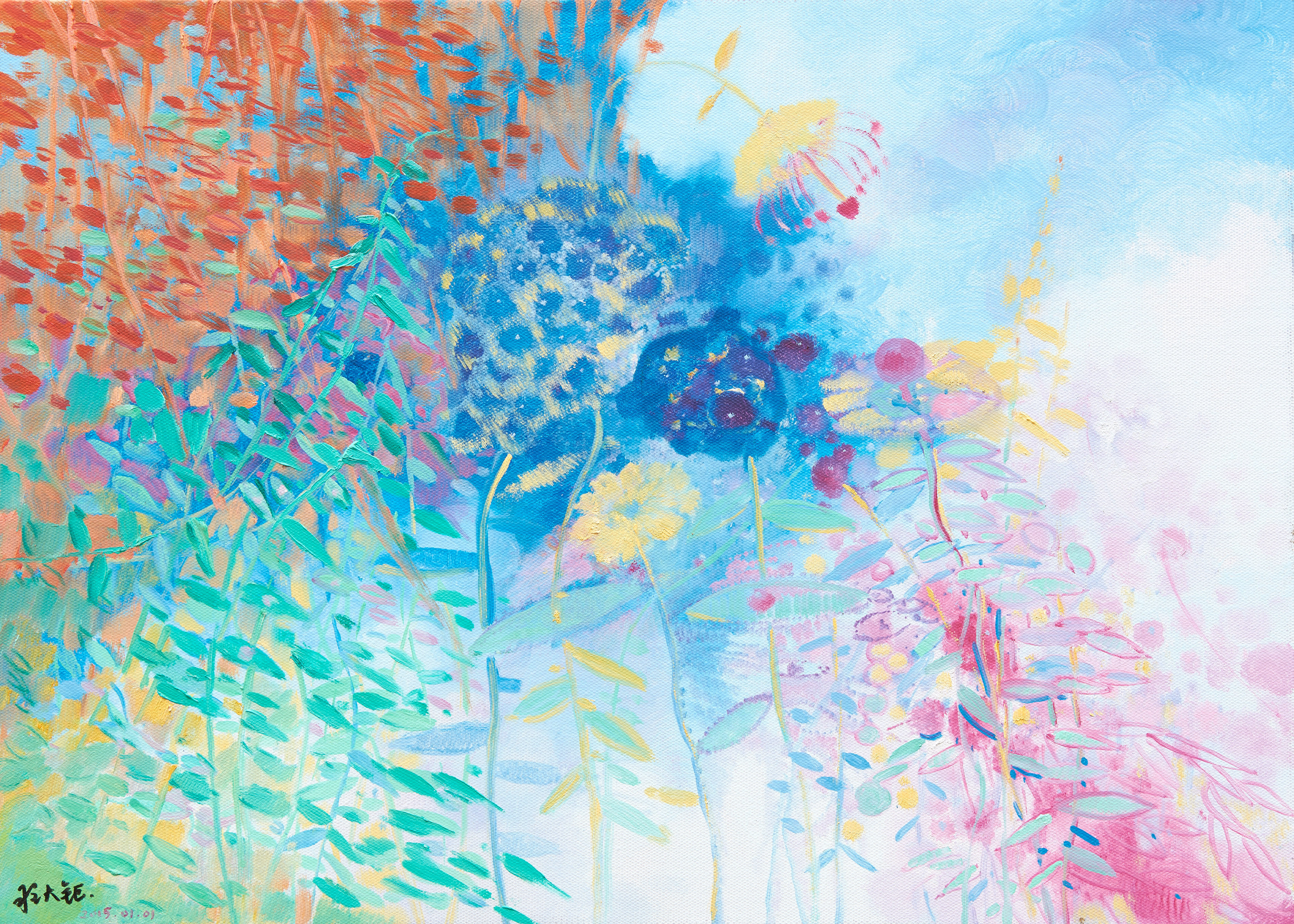 秘密花园_布面油画_油画_宝甄网