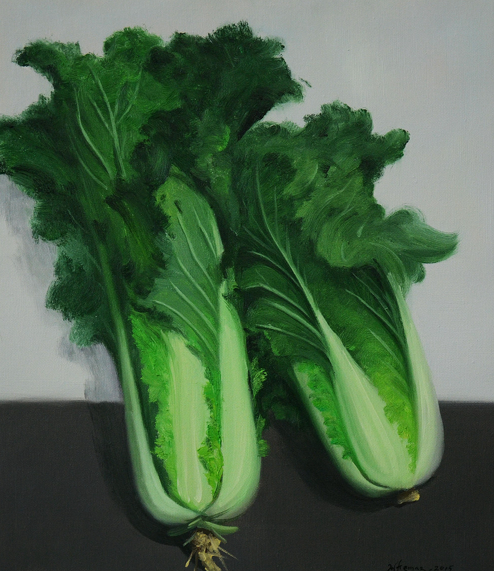 白菜8_布面油画_油画_宝甄网