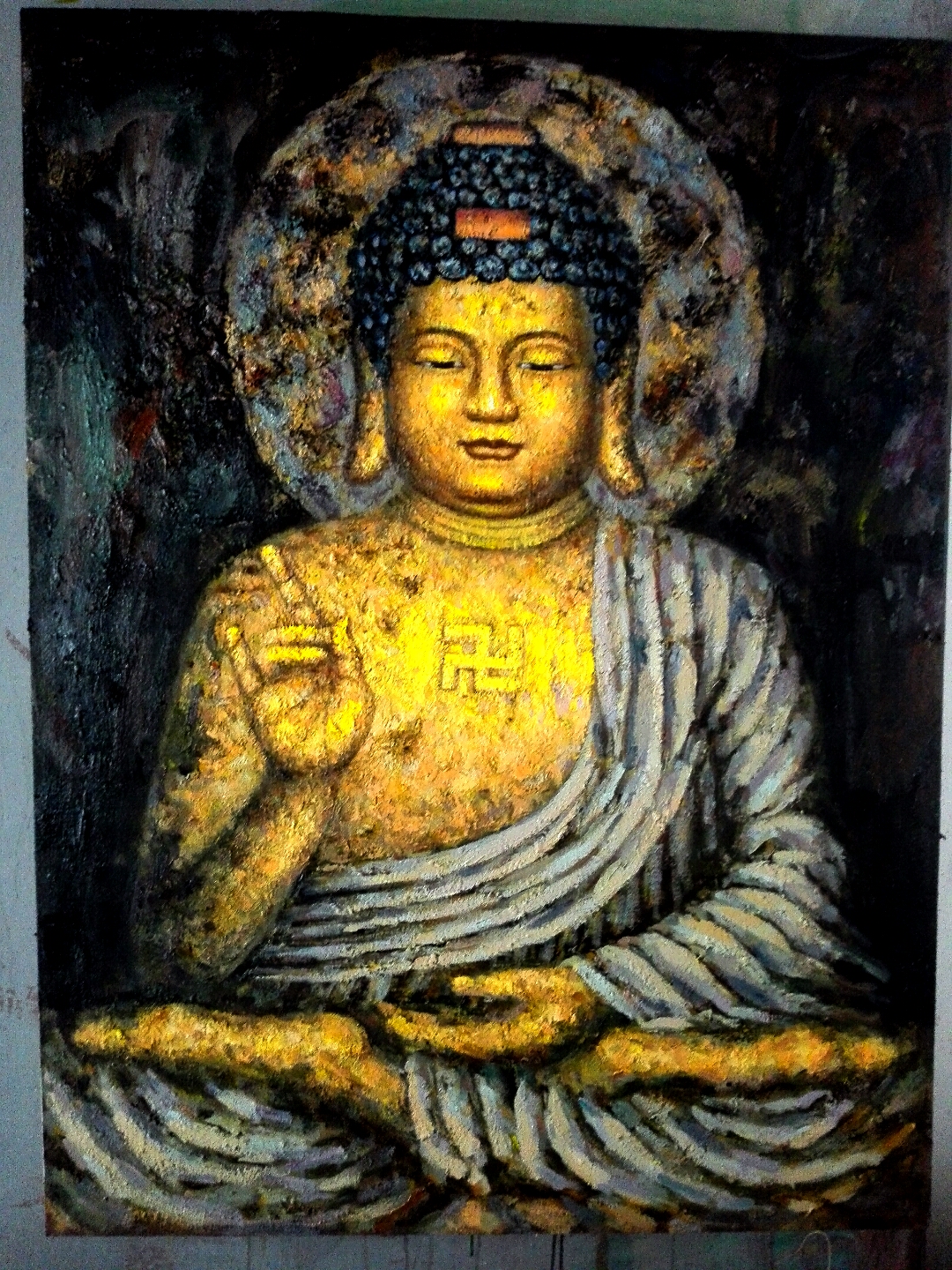 佛_布面油画_油画_宝甄网