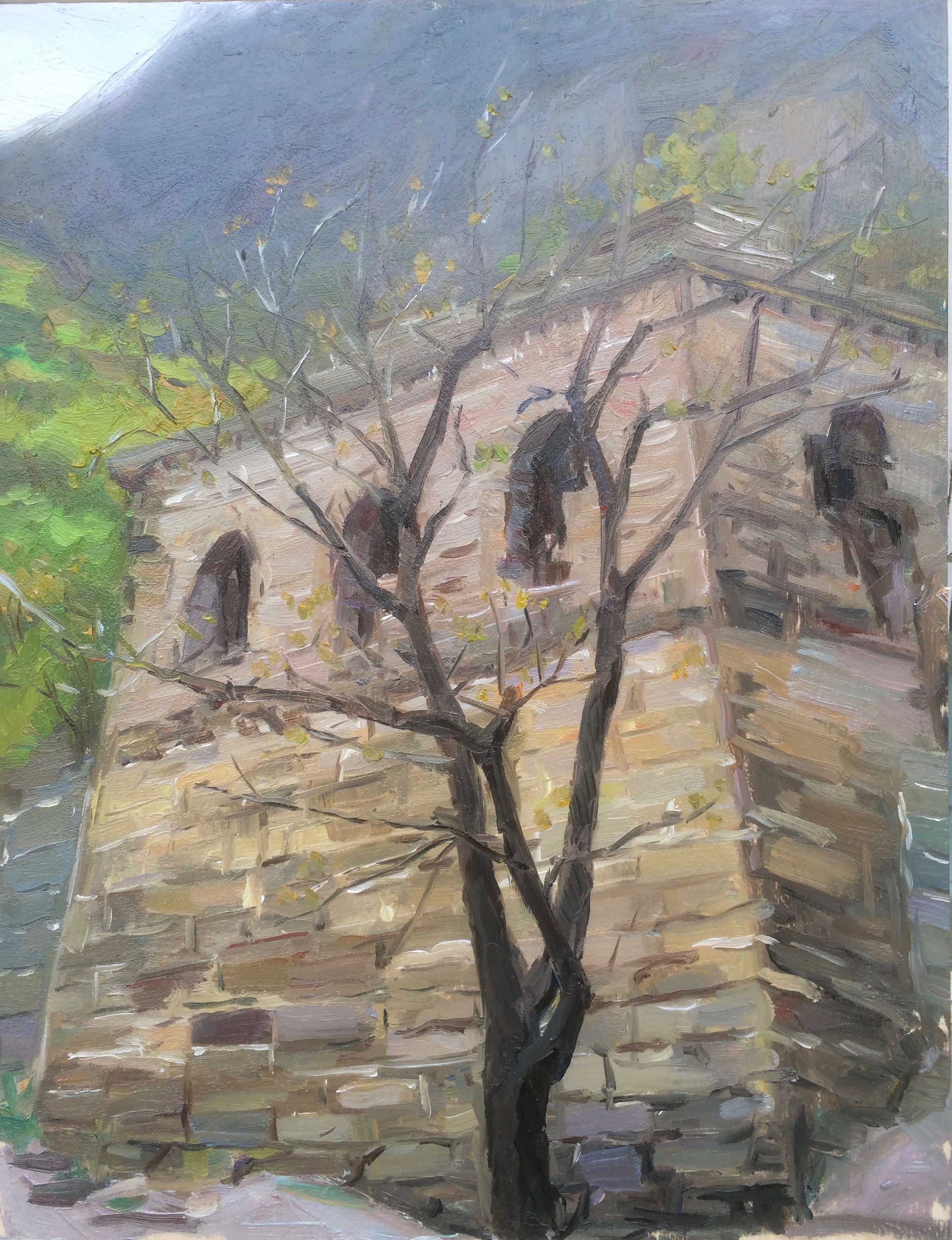 野长城_布面油画_油画_宝甄网