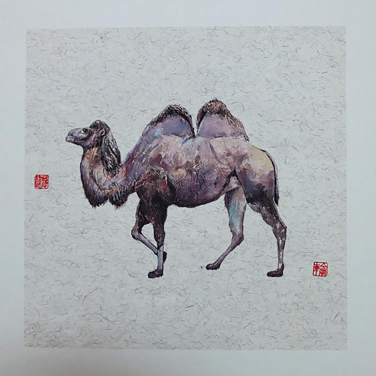 骆驼_纸本水彩_水彩_宝甄网