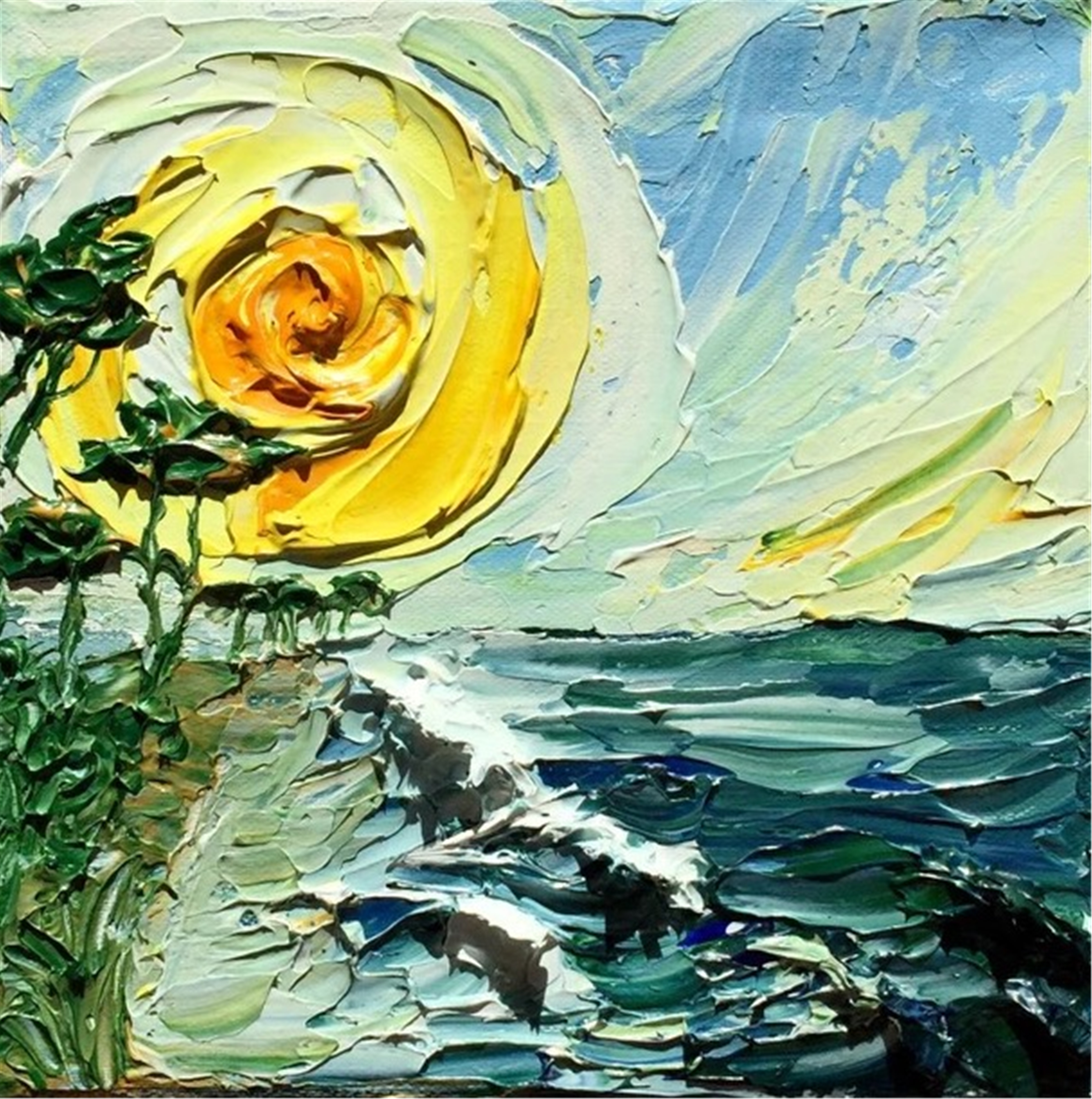 大海_布面油画_油画_宝甄网