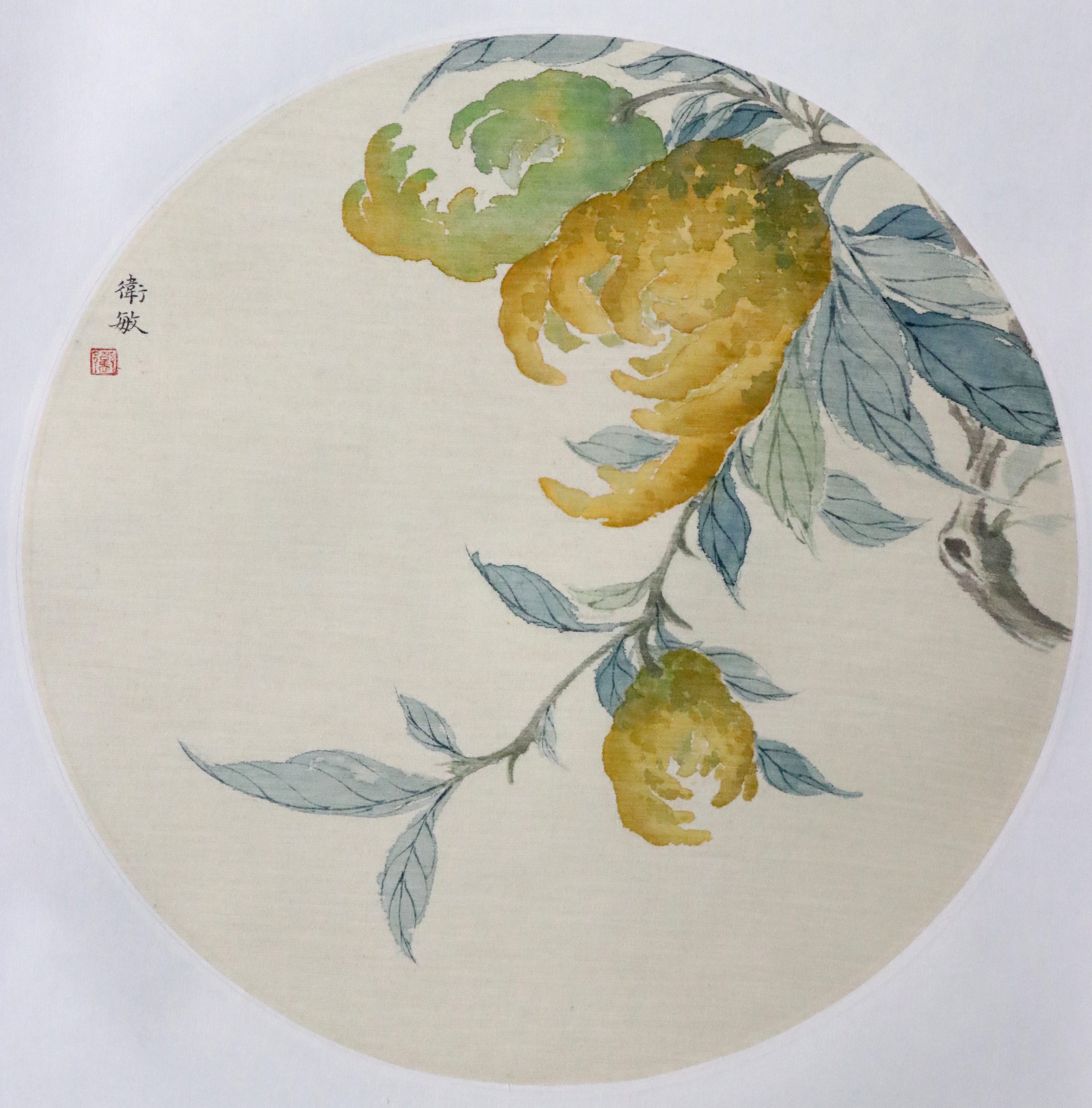 佛手-卷轴画_绢本设色_国画_宝甄网