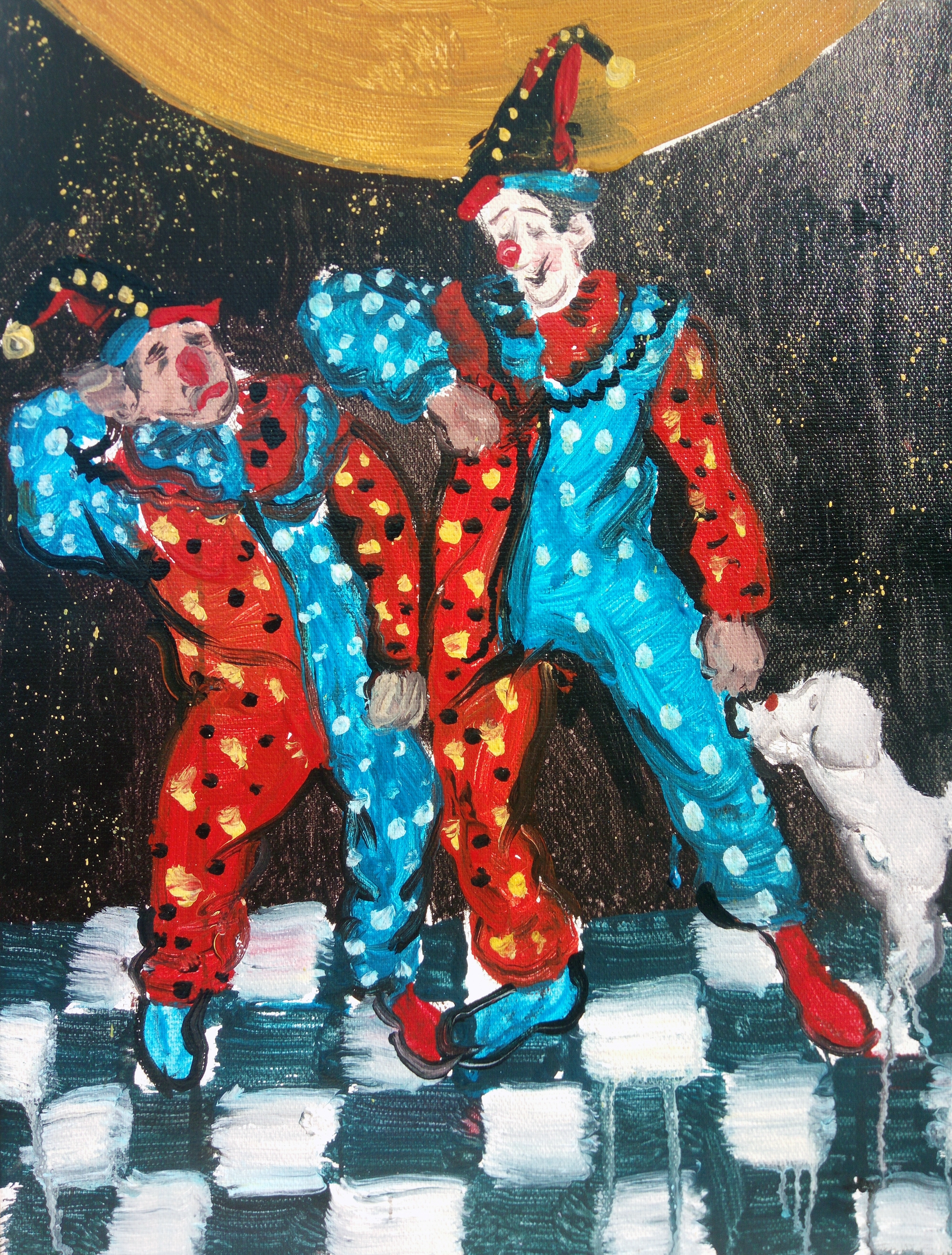 《遇见小丑32》_布面丙烯_油画_宝甄网