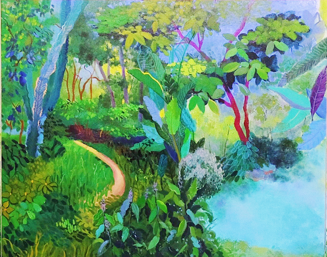 纳喀索斯的花园2_布面油画_油画_宝甄网