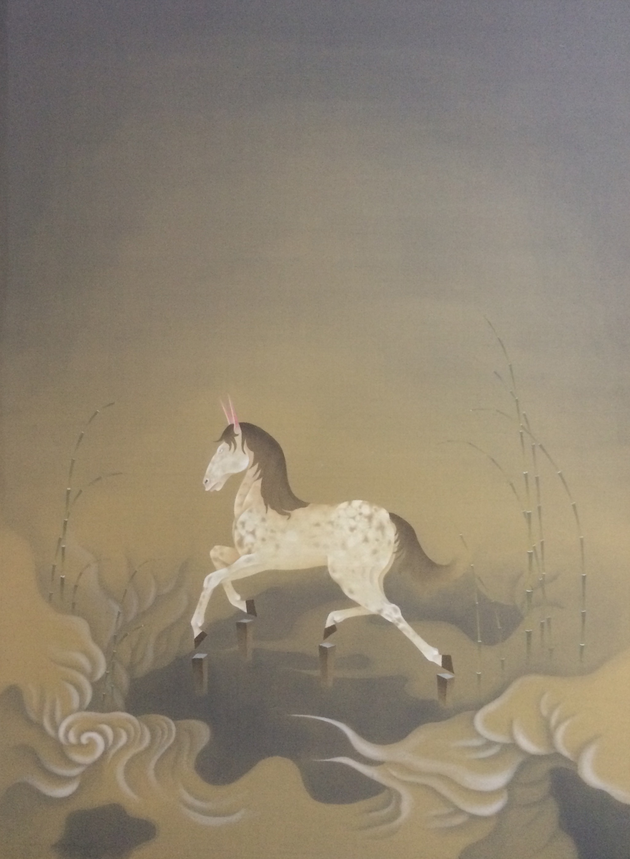 斑马1_绢本设色_国画_宝甄网